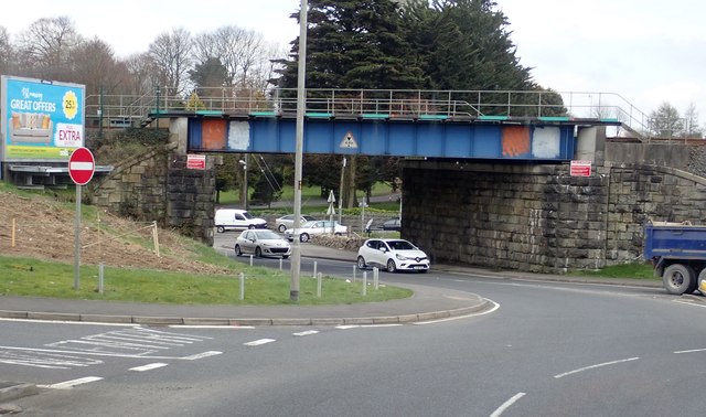Railway bridge over the A2 at Cloghoge