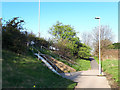 Pedestrian path to the Owlcotes Centre 