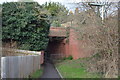 Footpath under the railway line