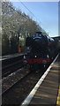 Flying Scotsman passing through Hertford North station