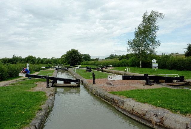Hillmorton Top Locks in Warwickshire