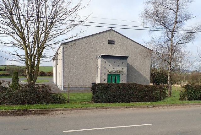 The main entrance to Aghlisnafin Community Centre