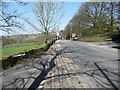 The A6033 at its junctions with Harry Lane and Dark Lane, Oxenhope