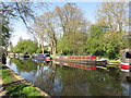 Narrowboat Colonel and others above Cowley bridge