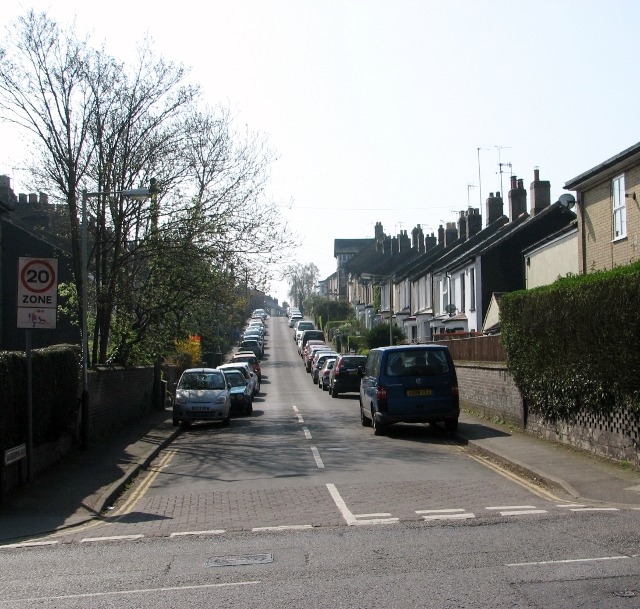 View South Along Caernarvon Road © Evelyn Simak Cc-by-sa/2.0 ...