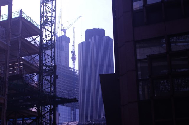 View of Tower 42 from the Broadgate Circle