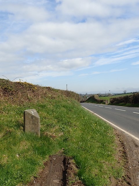 The Moneycarragh Milestone viewed from the West