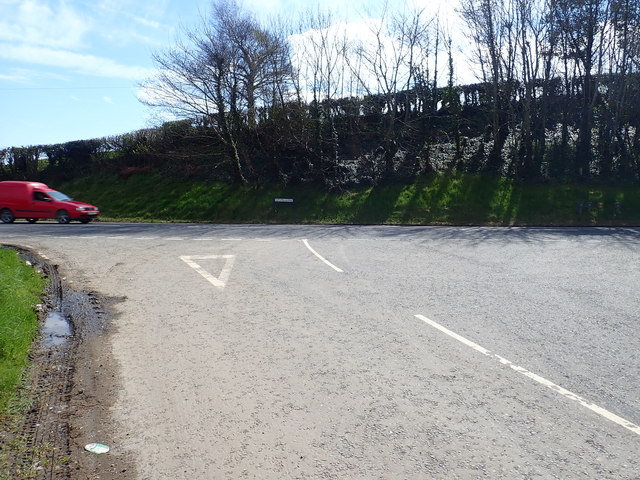 Moneycarragh Road at its junction with Castlewellan Road