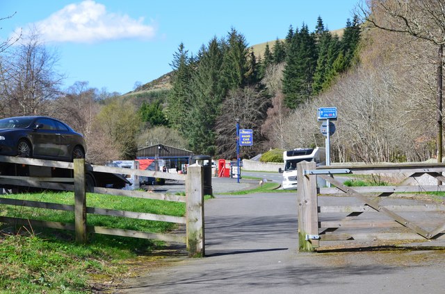 Cyclepath at the A72 Torwoodlee