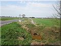 Drain on the east side of Idle Bank at West Carr farm