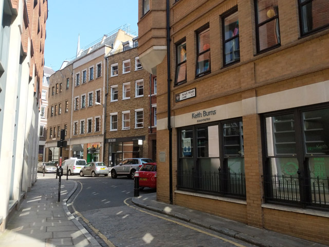 Looking from Black Friars Lane to Ludgate Broadway, EC4