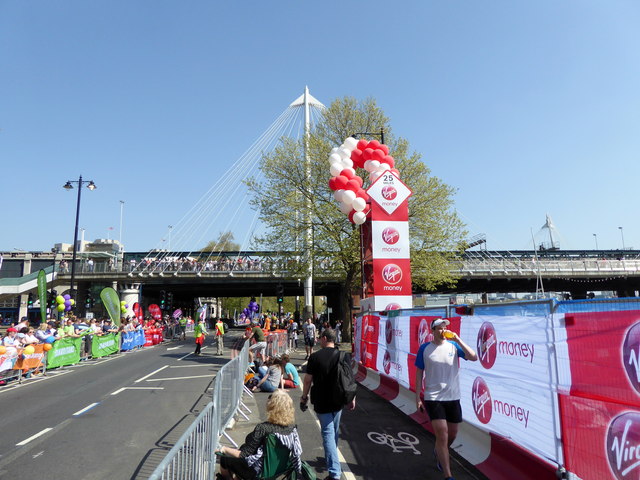 London Marathon 25 Mile Marker