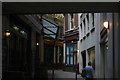 View into Leadenhall Market from Lime Street