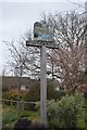 TR2057 : Littlebourne Village Sign by N Chadwick