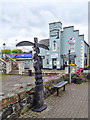 D2818 : Millennium Milepost at Carnlough Harbour by David Dixon