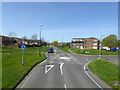 Roundabout on Bewbush Drive, Crawley