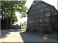 Gable end of the old barn at Plas Wiggin