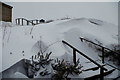 SO0660 : Snowdrift blocking steps to golf clubhouse by Andrew Hill