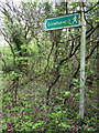 Footpath sign at Marline Valley Nature Reserve