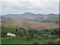 Dinbren Hall viewed from below Castell Dinas Bran