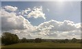 Fields outside Witham, from the railway