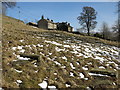 Graves in the old graveyard above Copthill Quarry