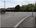 Mandatory left turn at the SE end of Meadow Crescent,  Pontymister