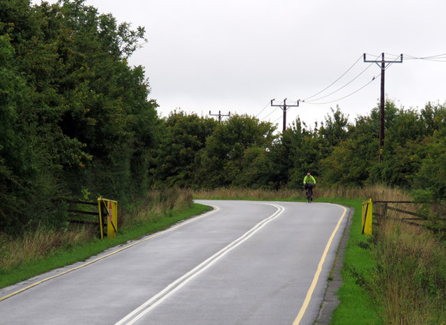 Gates on approach road to British Gypsum