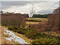 Power lines above the Allt Lugie