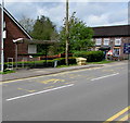 Cefn Road bus stop near the Tredegar Arms, Rogerstone