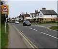 Warning sign - School, Leamington Road, Broadway