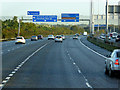 Sign Gantry over the M2 near Greencastle