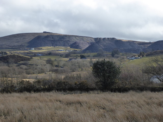 View towards the Slate Quarries of Dyffryn Nantlle
