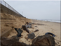 TG5302 : Gorleston beach after 'The Beast from the East' by Helen Steed