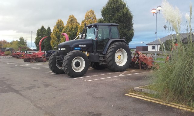 New Holland tractor at Newton Rigg Campus
