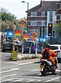 Election posters by the South Circular Road, London SW14