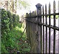 Cemetery boundary fence