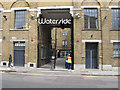 TQ3283 : Arch entrance to Waterside, Wharf Road, Hackney by David Hawgood