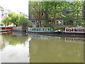 TQ3283 : "Footloose", narrowboat on Regent's Canal, Hackney by David Hawgood