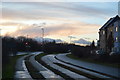 Red sky over the Guided busway