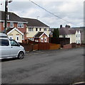 Houses near the western end of West Street, Bargoed