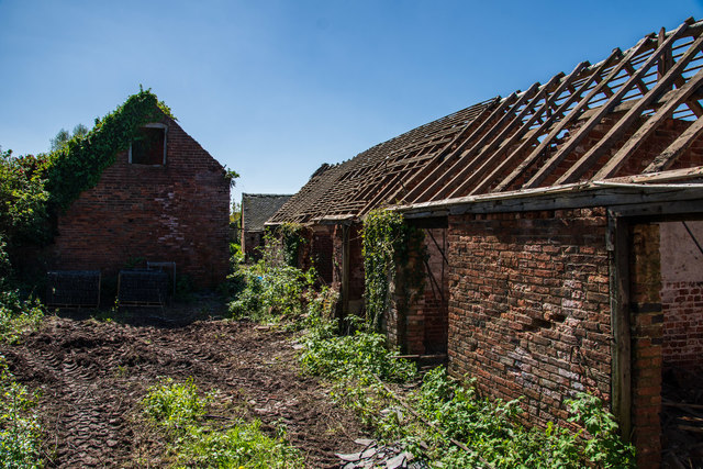 Old agricultural buildings at Hall Farm, Packington