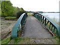 NY9675 : Bridge over the spillway, Hallington Reservoir West by Oliver Dixon