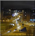 Five Ways roundabout & Ladywood Middleway at night