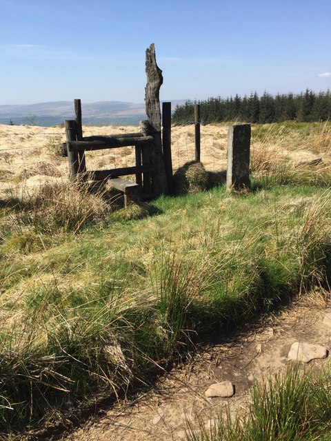 Stile on Sarn Helen © Alan Hughes :: Geograph Britain and Ireland