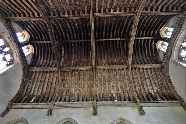 Penshurst Place, Baron's Hall: The magnificent chestnut roof 1