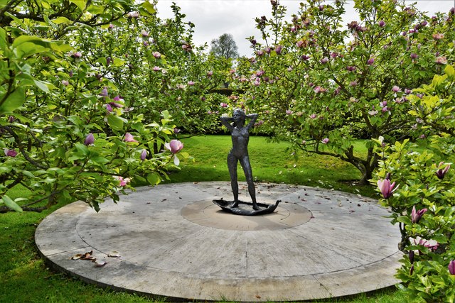Penshurst Place: The Naiad Statue in the Magnolia Garden 1
