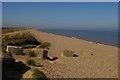TM4764 : Looking north up the coast at Minsmere Haven by Christopher Hilton