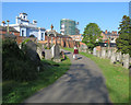 Near the Canning Circus entrance to Nottingham General Cemetery