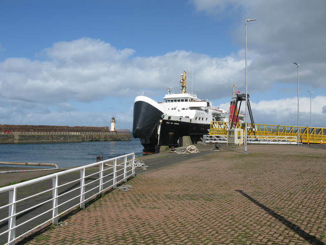 Ardrossan Harbour, Ferry Terminal and Lighthouse